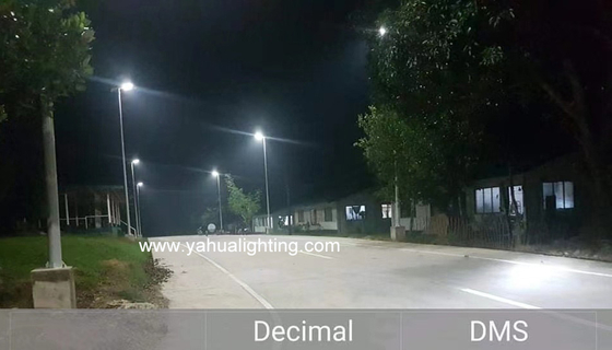 Time Control Outdoor Solar Powered Led Street Lights High Power 18v / 140w Solar Panel
